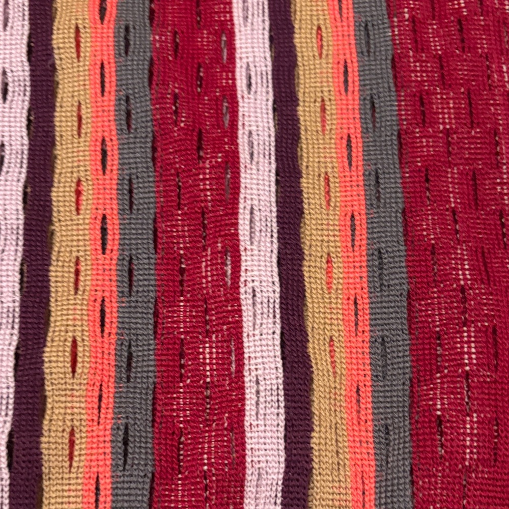 Missoni Red and Multicolor Striped Lana Wool Scarf - Picture 4 of 5